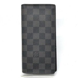 Authentic Louis Vuitton Portefeuille Brazza Grapite Long Wallet 213-021022